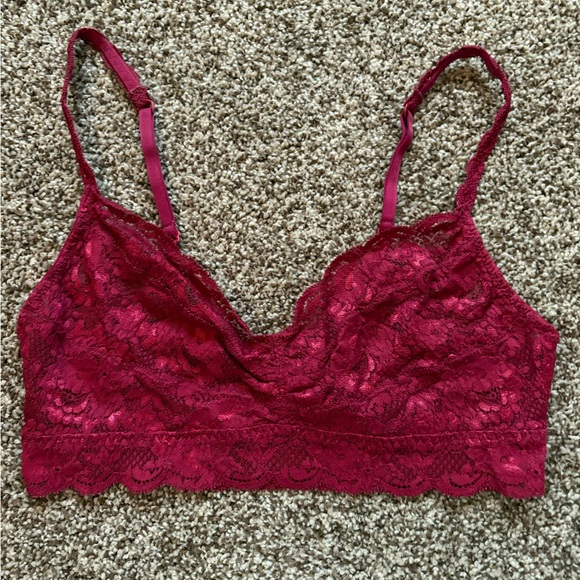 Cosabella Women's Red Never Say Never Curvy Lace Bralette Size S - Picture 2 of 4